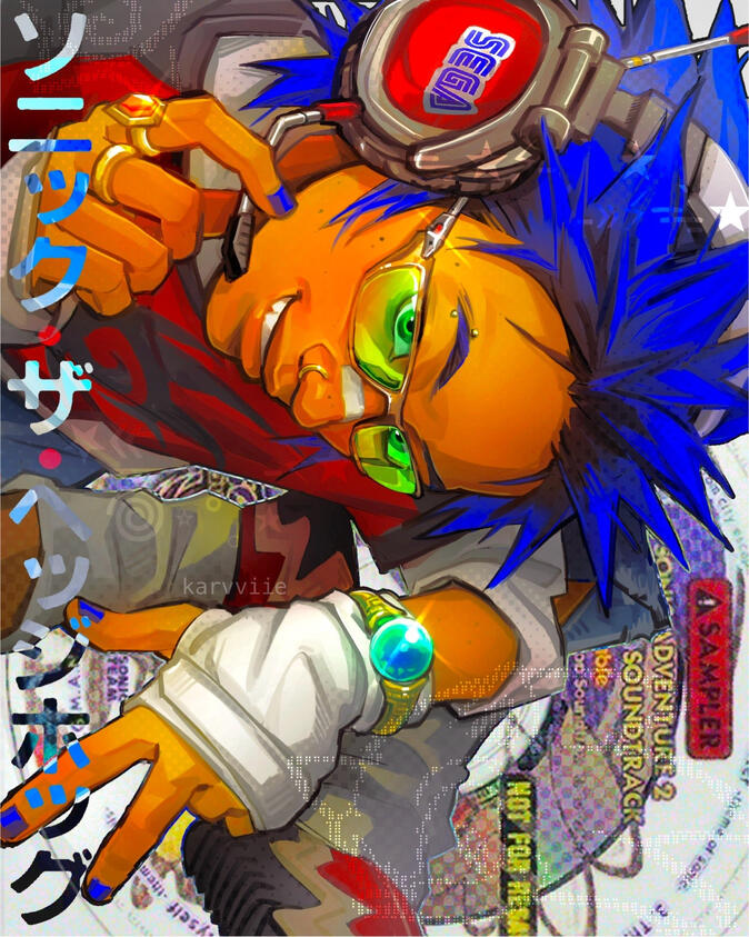 Sonic the Hedgehog Gijinka Design