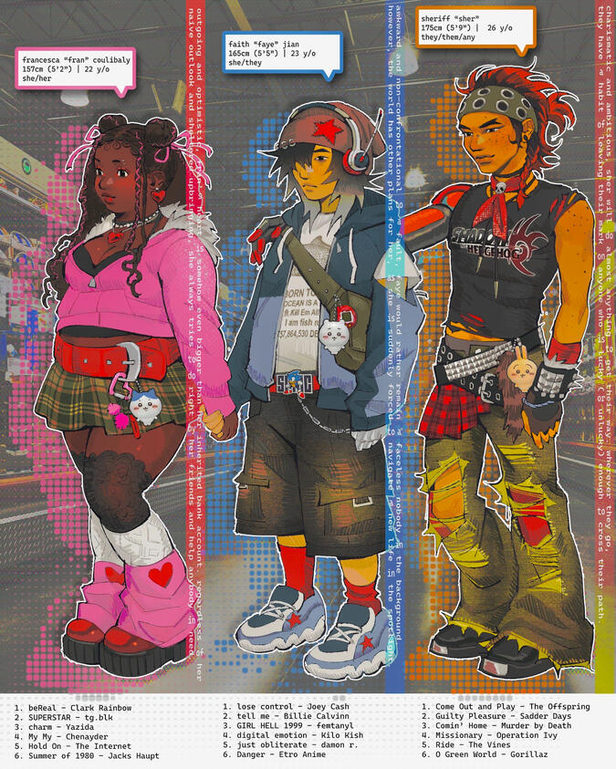 TRINITY webcomic - Main Characters