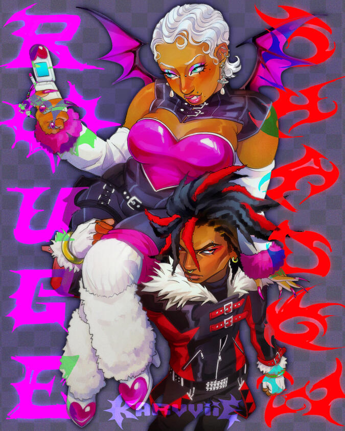 Sonic The Hedgehog - Rouge and Shadow